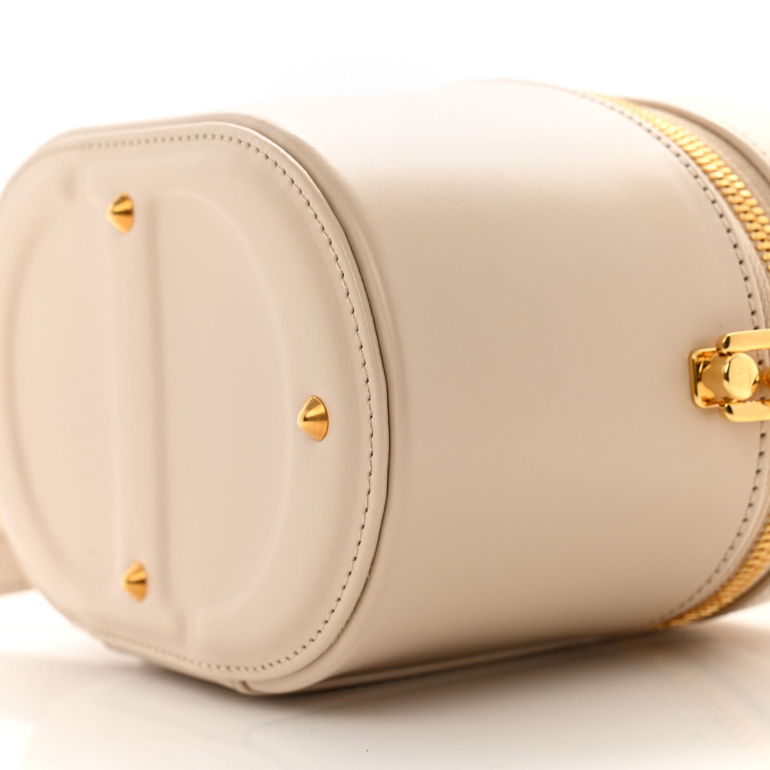 Christian Dior Lambskin Signature CD Vanity Case Caramel Beige 10 of 13