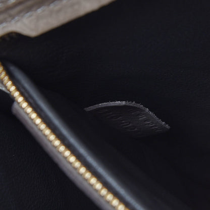 Celine Crocodile Embossed Nubuck Medium Phantom Luggage Grey 7 of 11