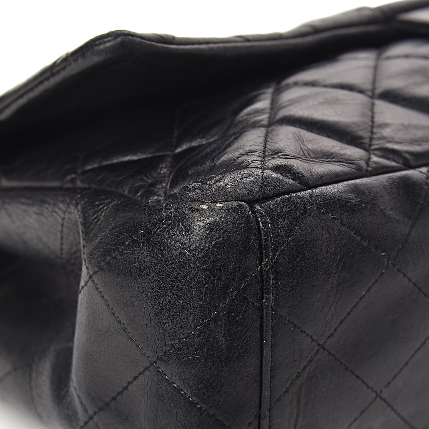 Chanel Lambskin Quilted Maxi Single Flap Black 17 of 28