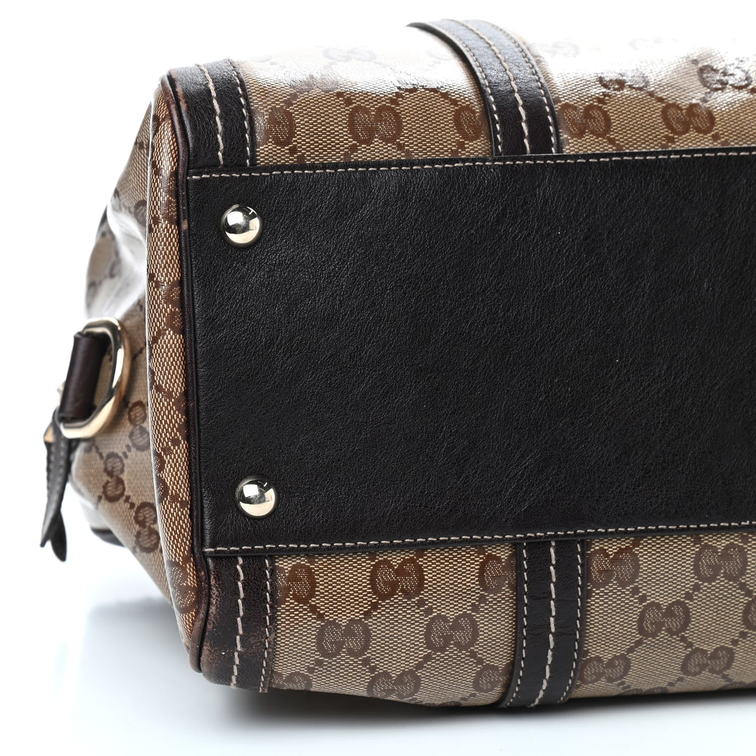 Gucci Crystal Monogram Large Duchessa Boston Dark Brown 6 of 9