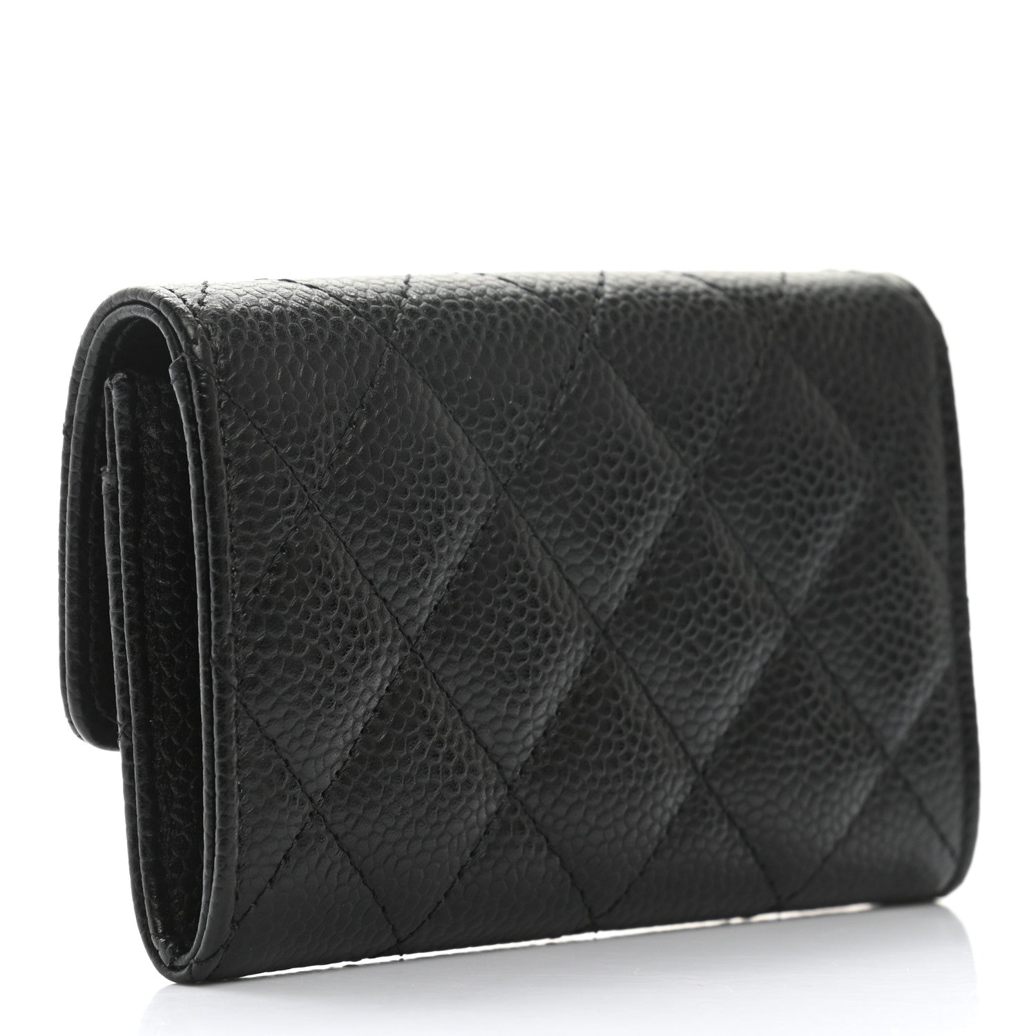 Chanel Caviar Quilted Flap Card Holder Black 3 of 9