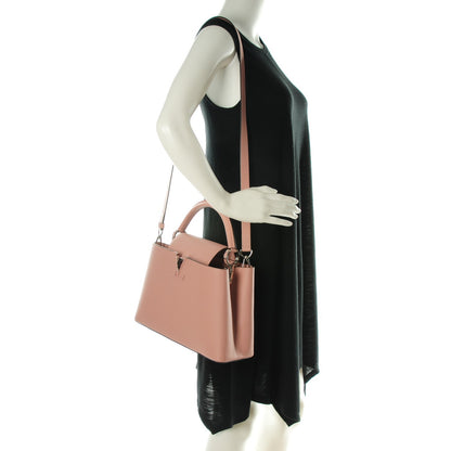 Louis Vuitton Taurillon Capucines PM Magnolia 2 of 7