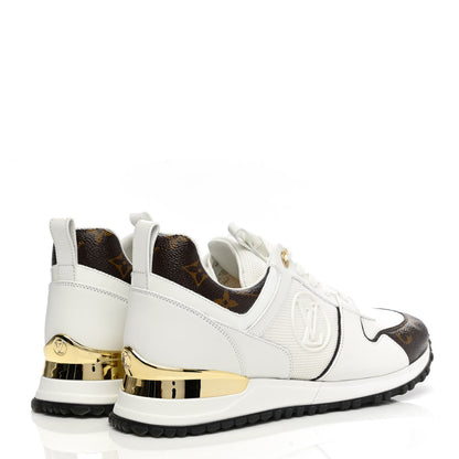 Louis Vuitton Calfskin Monogram Run Away Sneakers 39.5 White 4 of 9