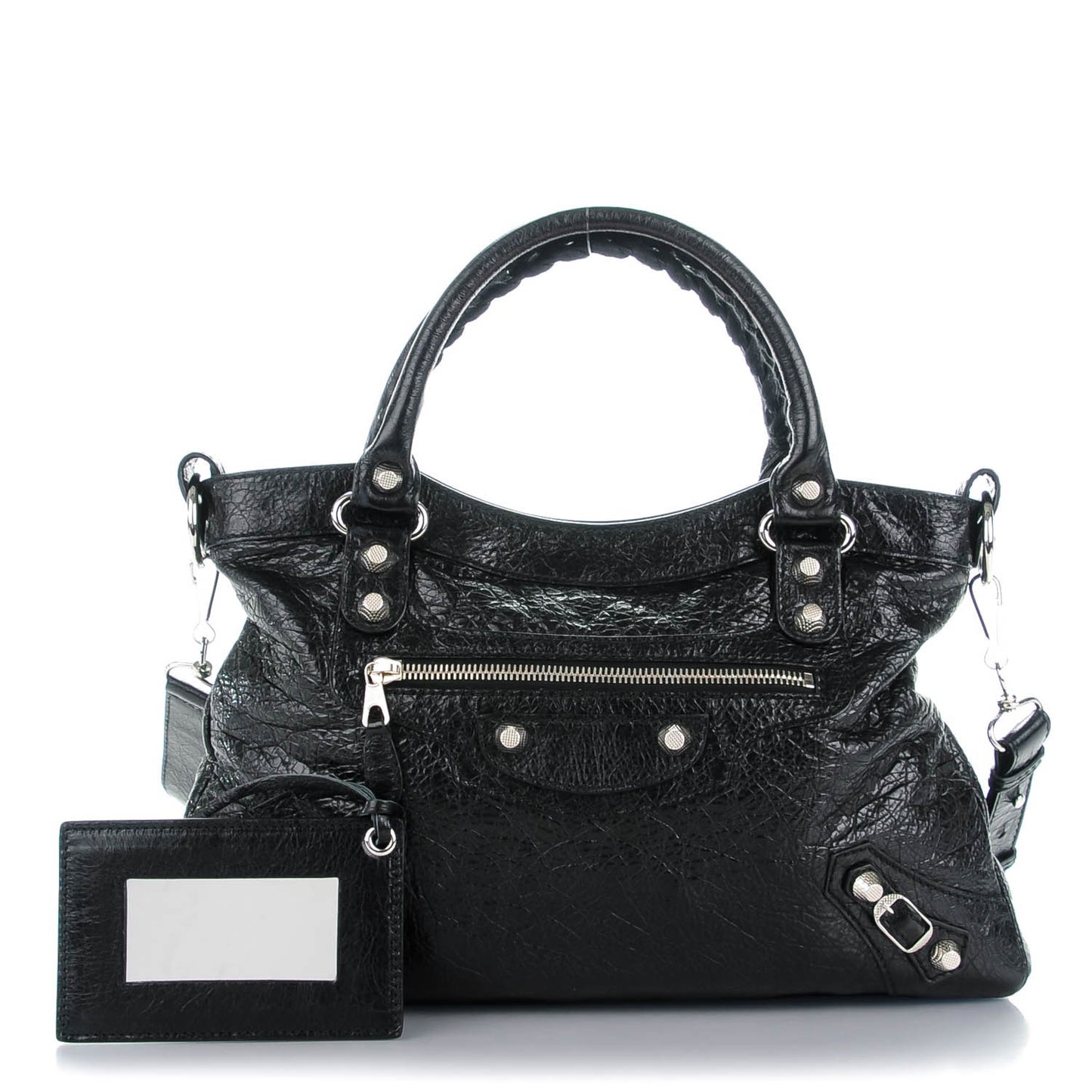 Agneau Giant 12 Silver Hardware Town Black