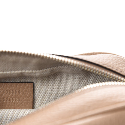 Gucci Pebbled Calfskin Small Soho Disco Bag Camelia 9 of 11