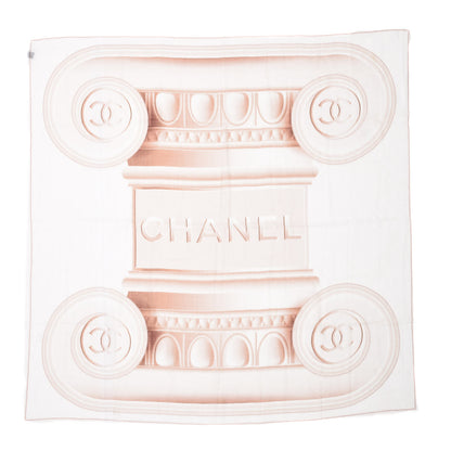 Chanel Cashmere CC Logo Scarf Beige 1 of 2