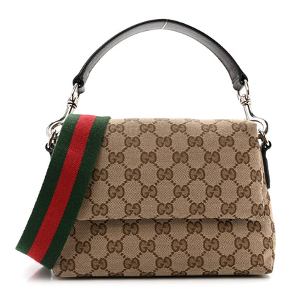 Gucci Monogram Web Small Crossbody Bag Beige Ebony 1 of 15
