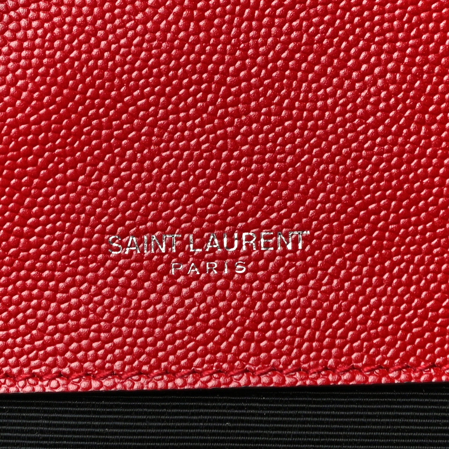 Saint Laurent Grain De Poudre Textured Mixed Matelasse Triquilt Medium Monogram Satchel New Red 3 of 11