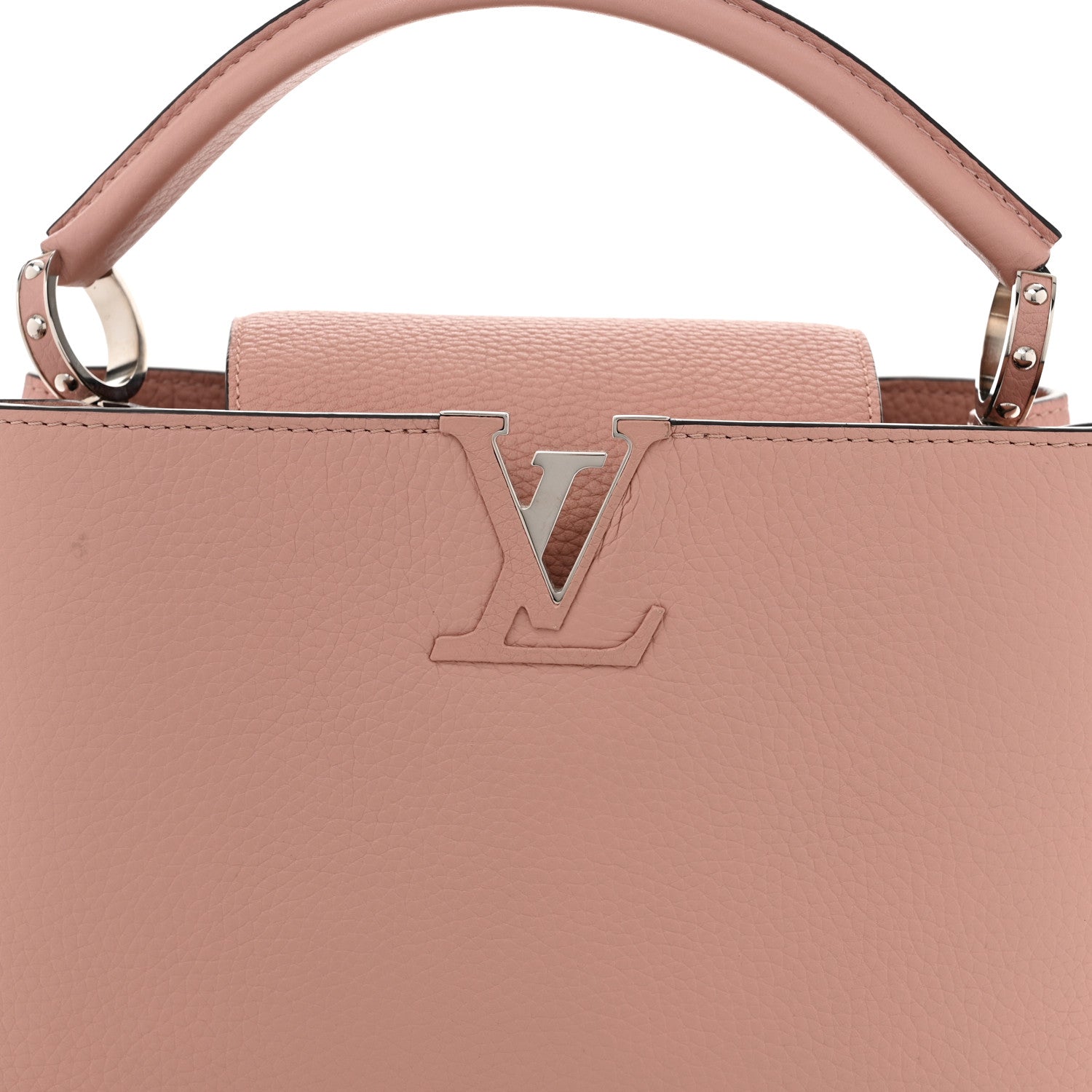 Louis Vuitton Taurillon Capucines PM Magnolia 8 of 13