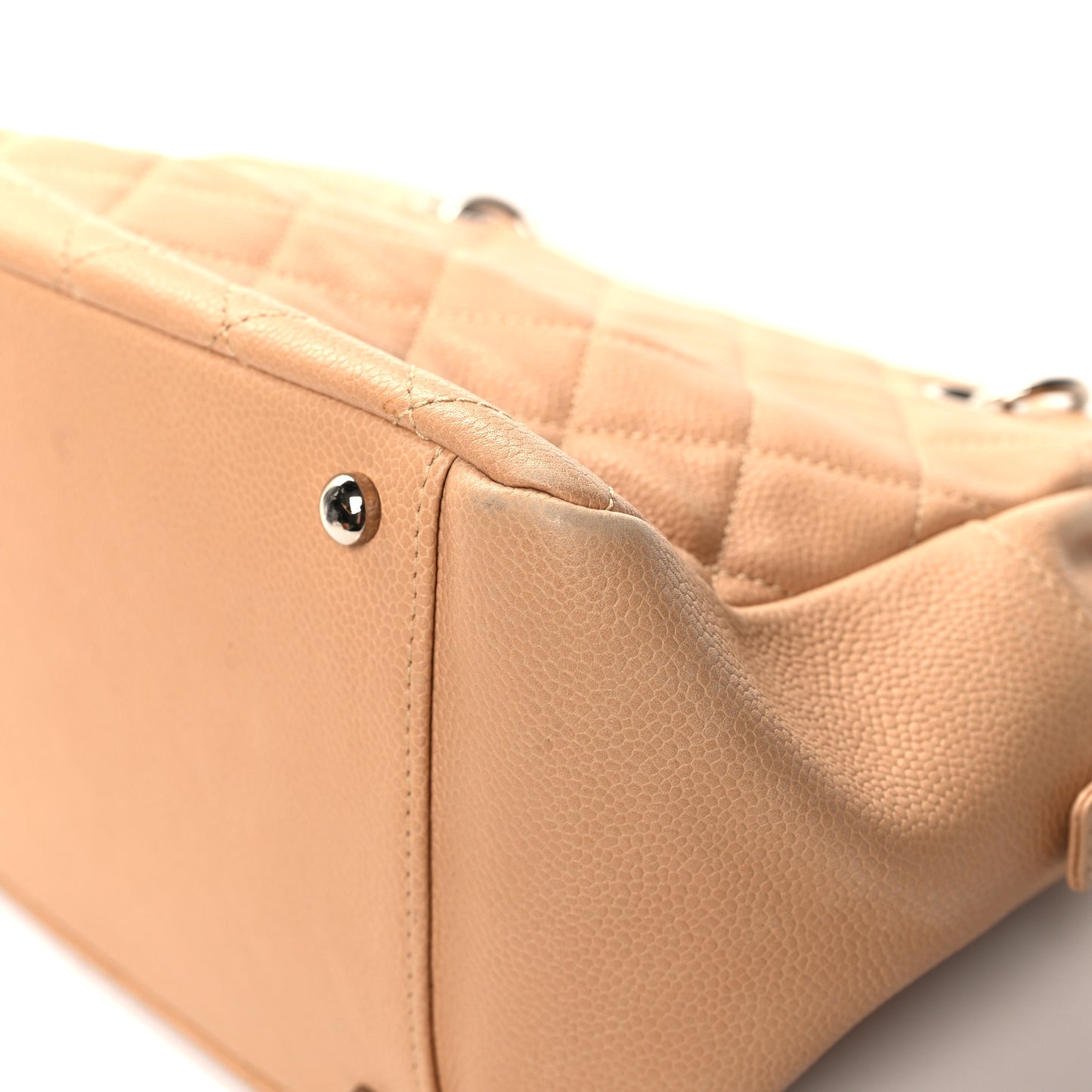 Caviar Quilted Petit Timeless Tote PTT Beige