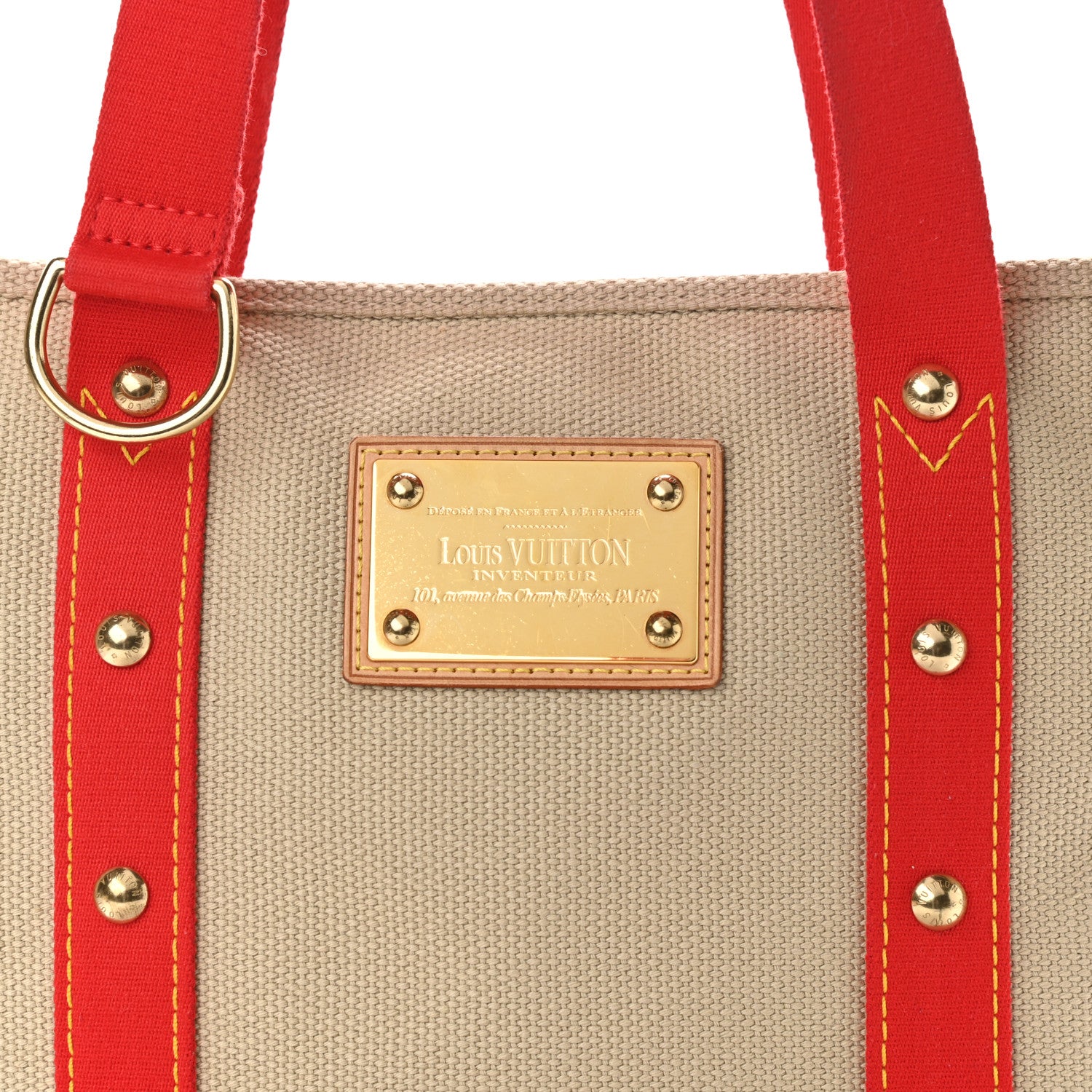 Louis Vuitton Toile Antigua Cabas MM Beige 6 of 9