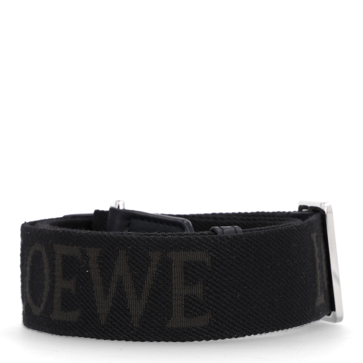 Loewe X SUNA FUJITA Calfskin Jacquard Mushroom Anagram Strap Black 2 of 5
