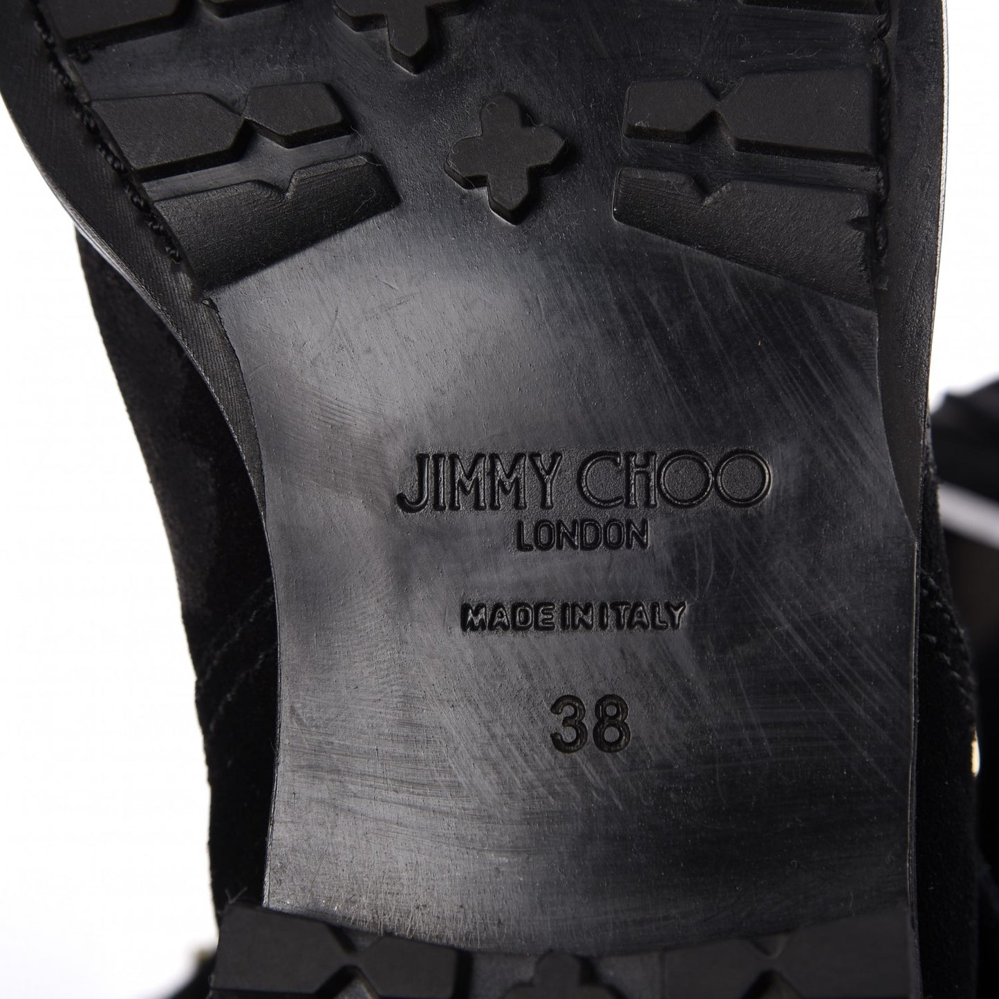 Distressed Waxed Leather Studded Biker Moto Boot 38 Black