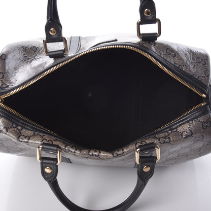 Gucci Crystal Monogram Medium Joy Boston Black 7 of 11