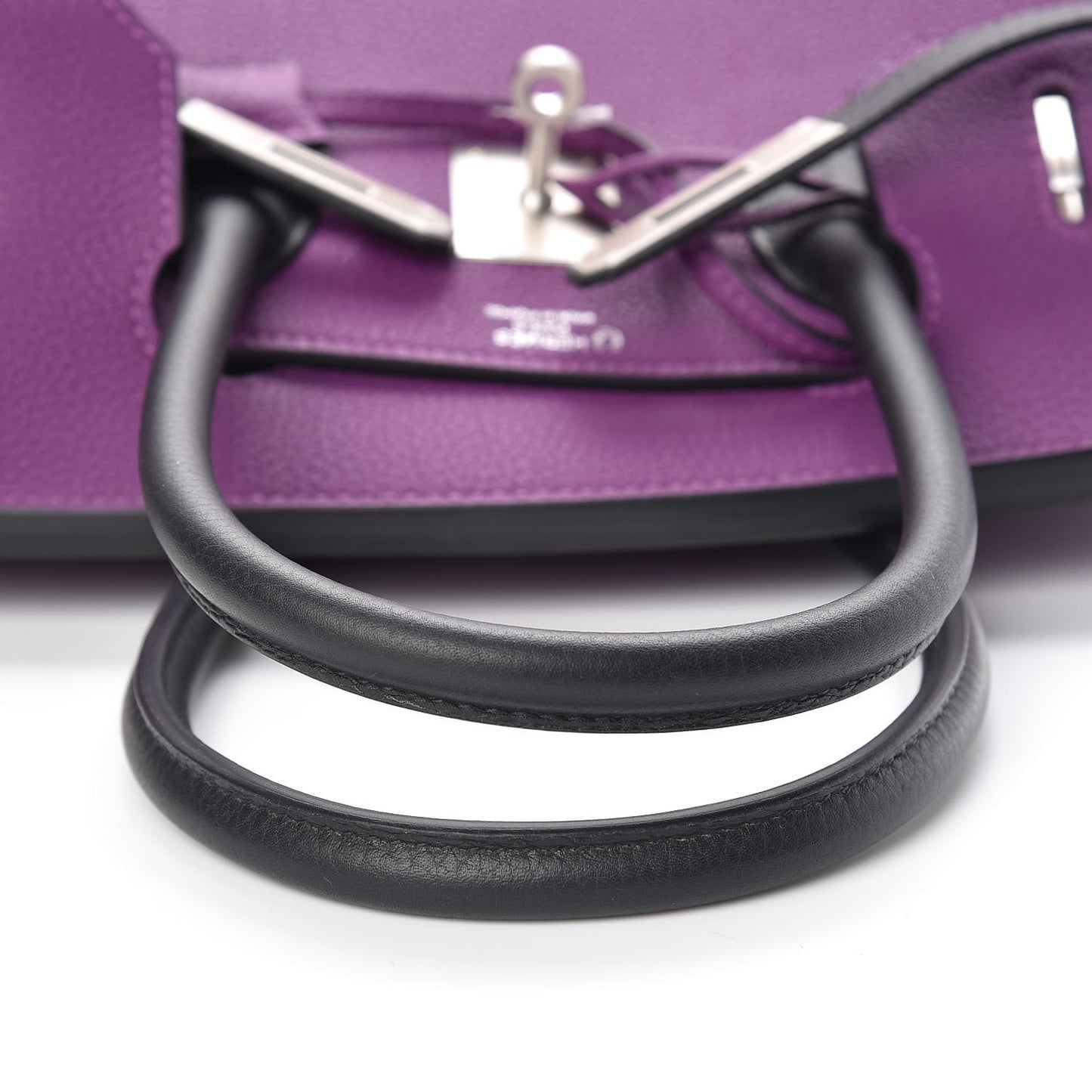 Togo Bi-Color Horseshoe Birkin 30 Anemone Black
