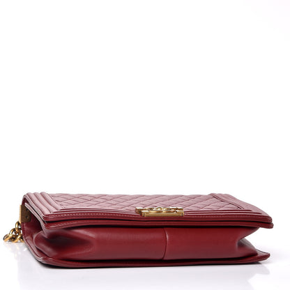 Chanel Lambskin Quilted New Medium Boy Flap Red 5 of 15