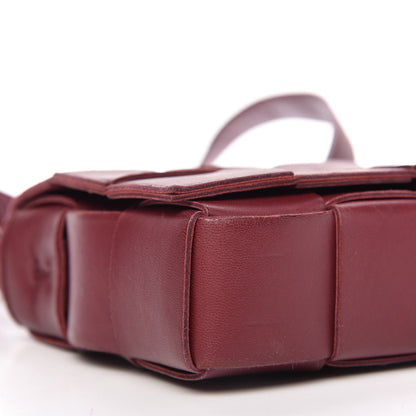 Bottega Veneta Lambskin Maxi Intrecciato Cassette Crossbody Bag Bordeaux 6 of 9