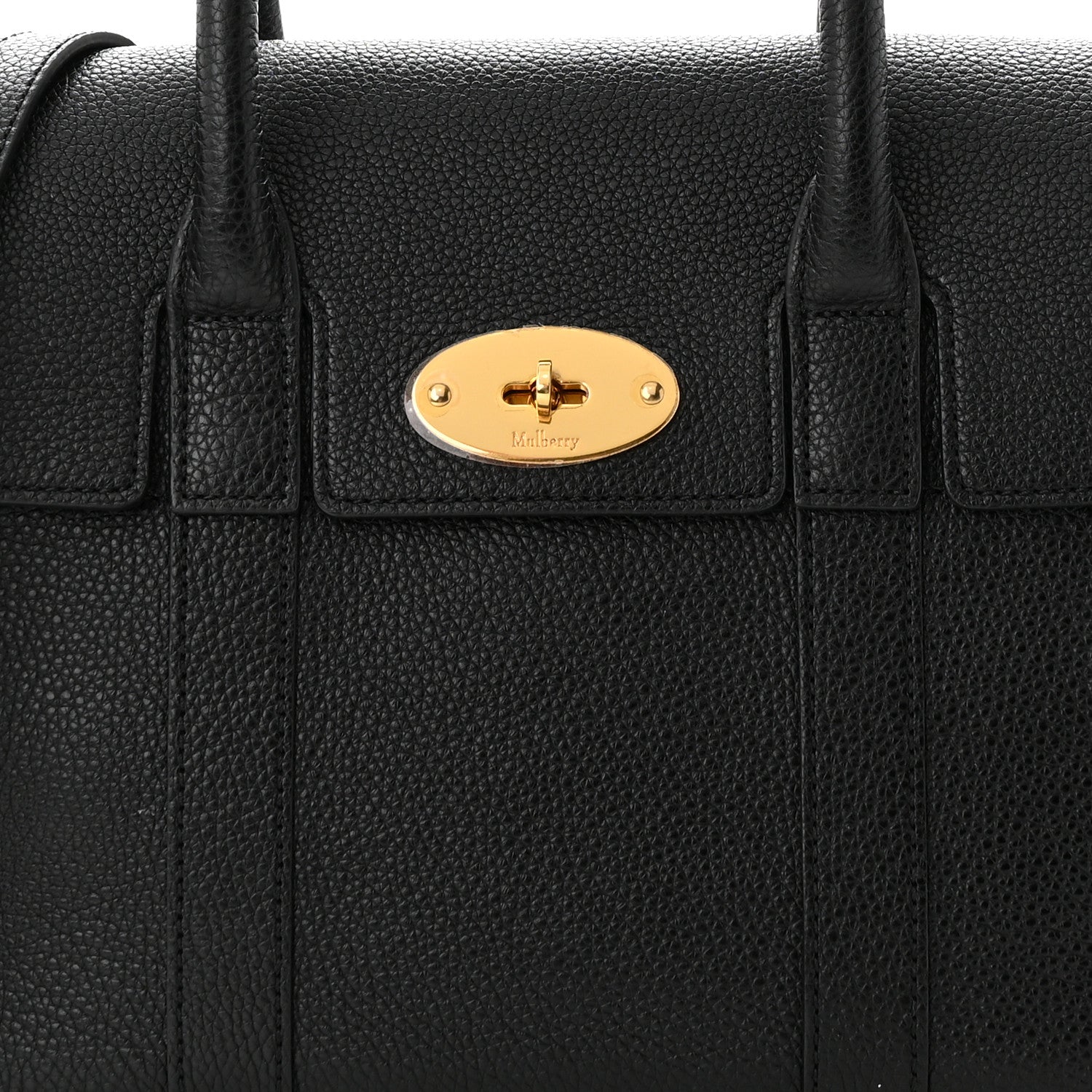 Mulberry Classic Grain Small New Bayswater Black 7 of 10