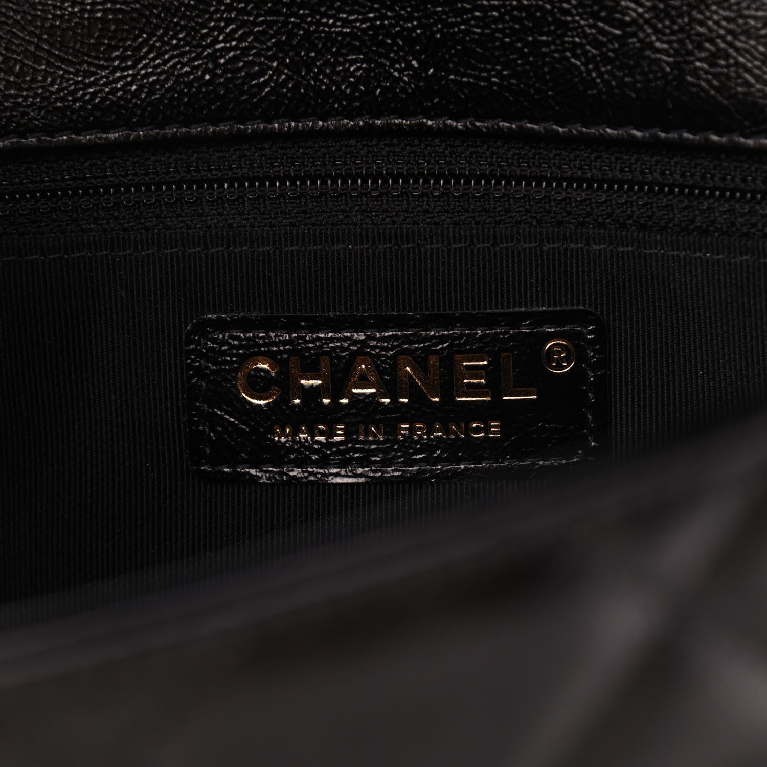 Chanel Crumpled Glazed Lambskin Quilted Small Flap Black 5 of 8
