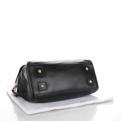 Mulberry Glossy Goatskin Medium Del Rey Satchel Black 4 of 8