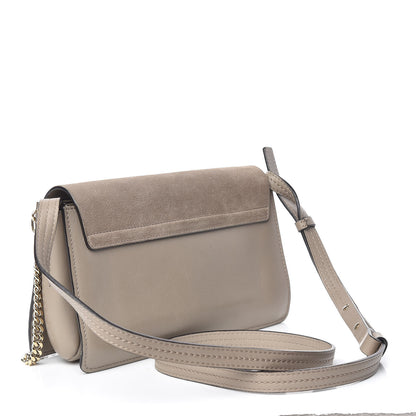 Chloe Suede Calfskin Small Faye Shoulder Bag Motty Grey 3 of 19
