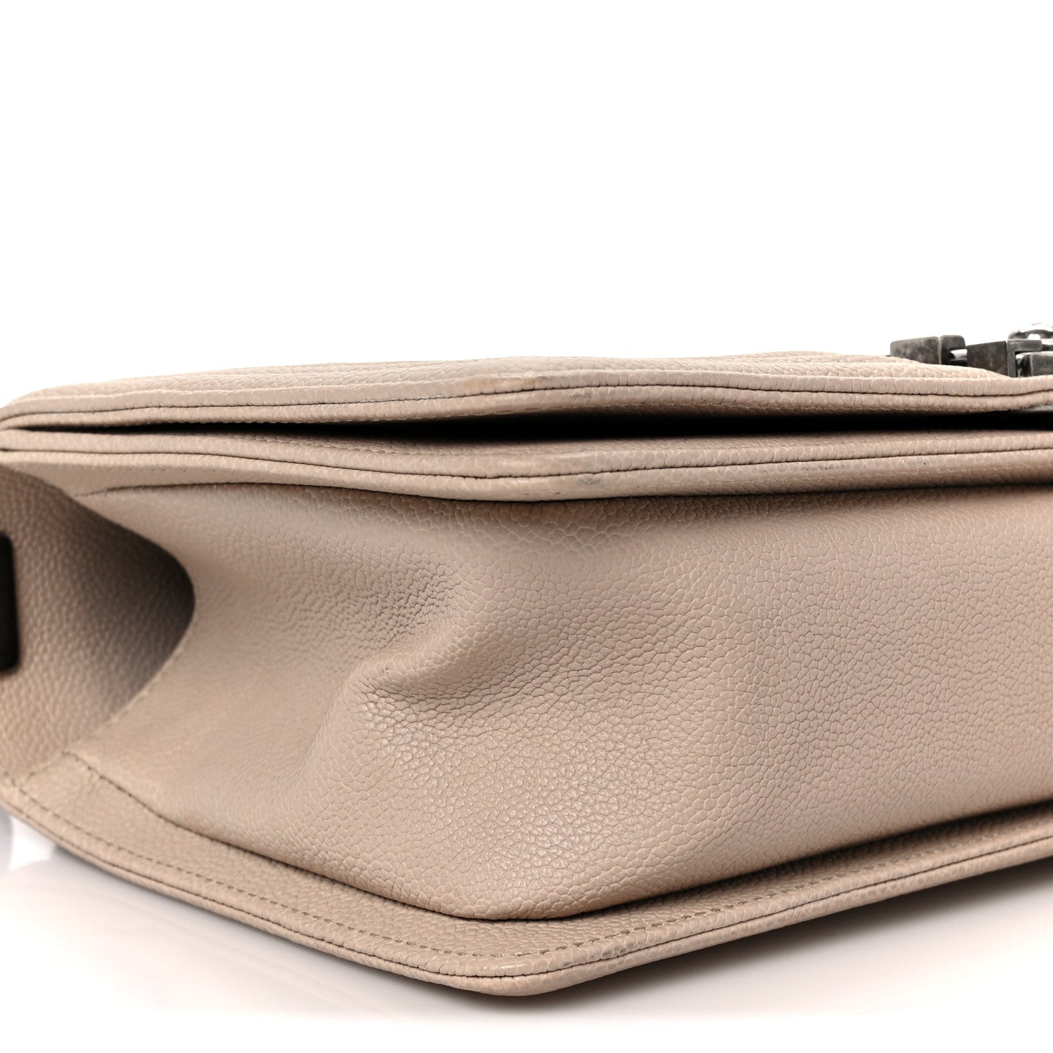 Chanel Caviar Quilted Medium Boy Flap Beige 9 of 10