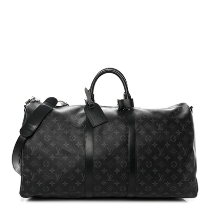 Louis Vuitton Monogram Eclipse Keepall Bandouliere 55 1 of 13