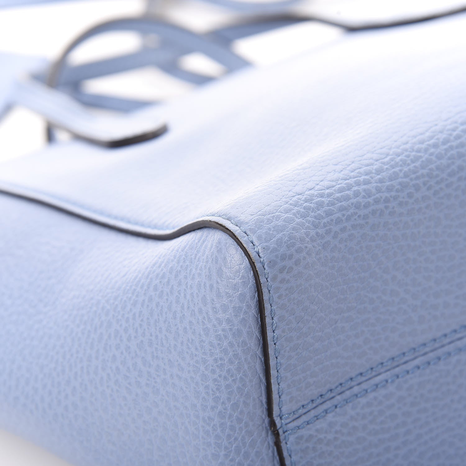 Gucci Dollar Calfskin Mini Swing Top Handle Bag Mineral Blue 11 of 13