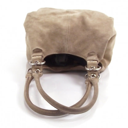 Prada Suede Tote Beige 6 of 11