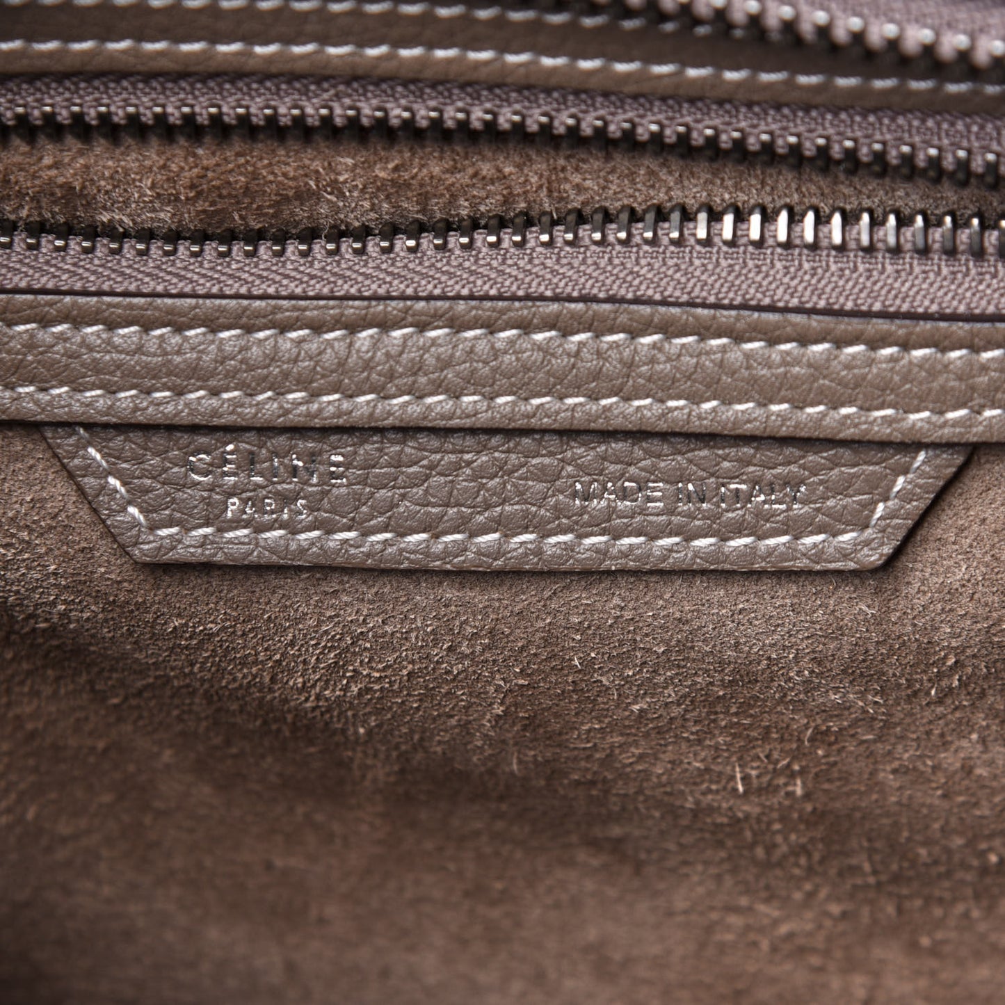 Drummed Calfskin Micro Luggage Souris