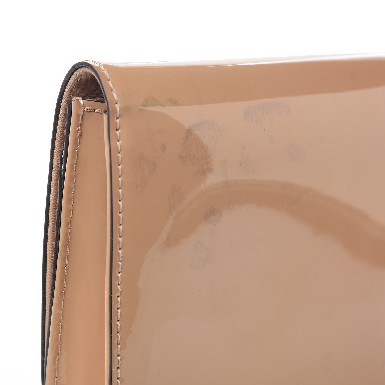 Louis Vuitton Patent Louise Clutch Nude 9 of 16