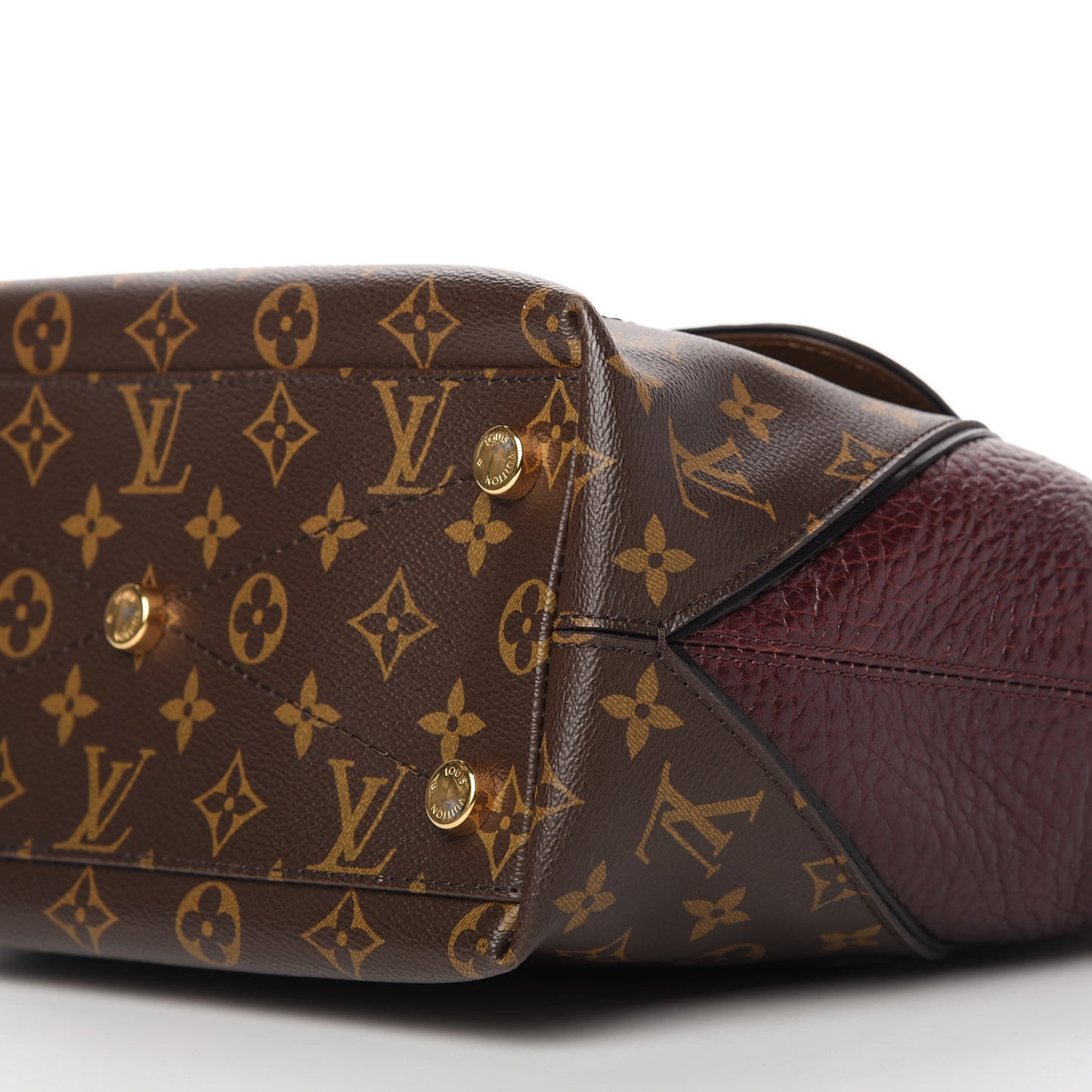 Monogram Ostrich Lizard Majestueux PM Bordeaux