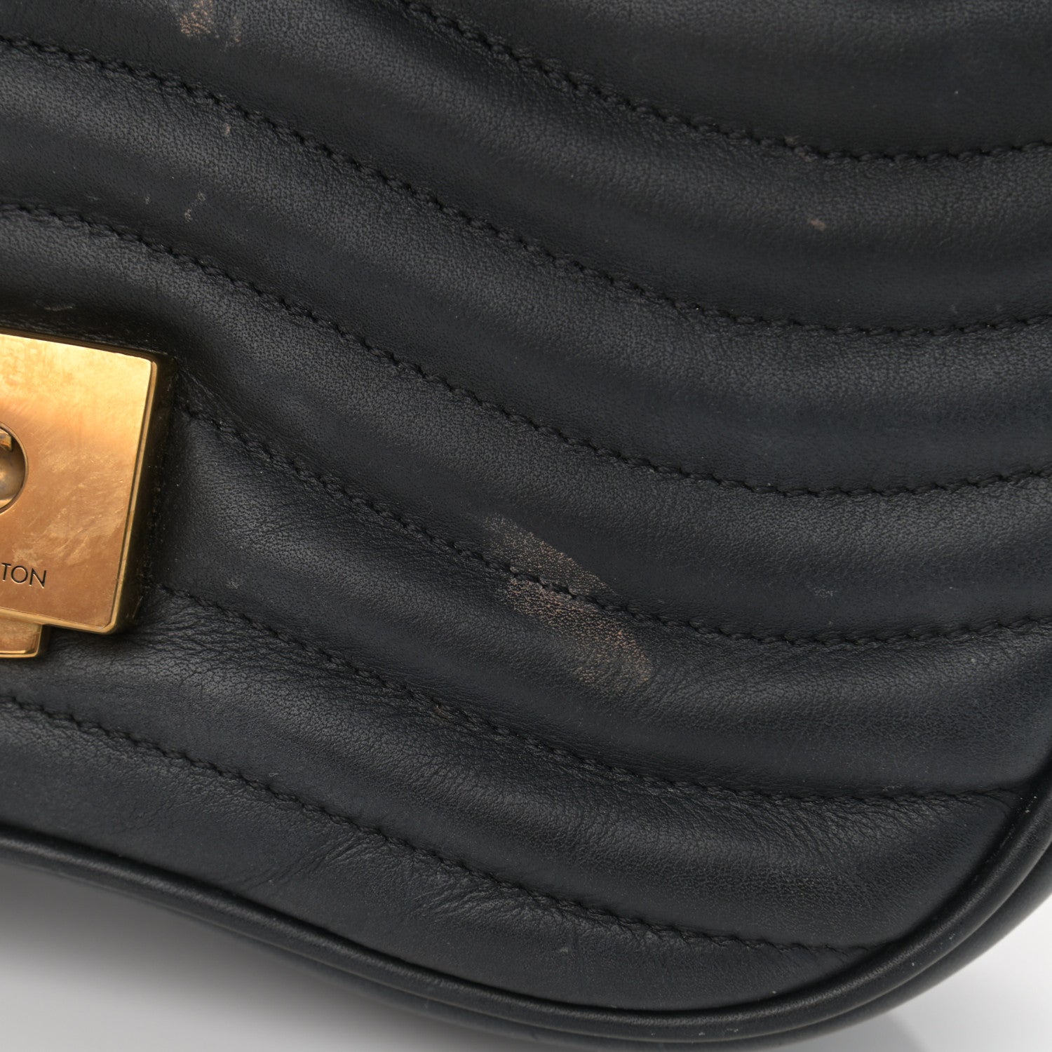 Louis Vuitton Calfskin New Wave Chain MM Black 9 of 13