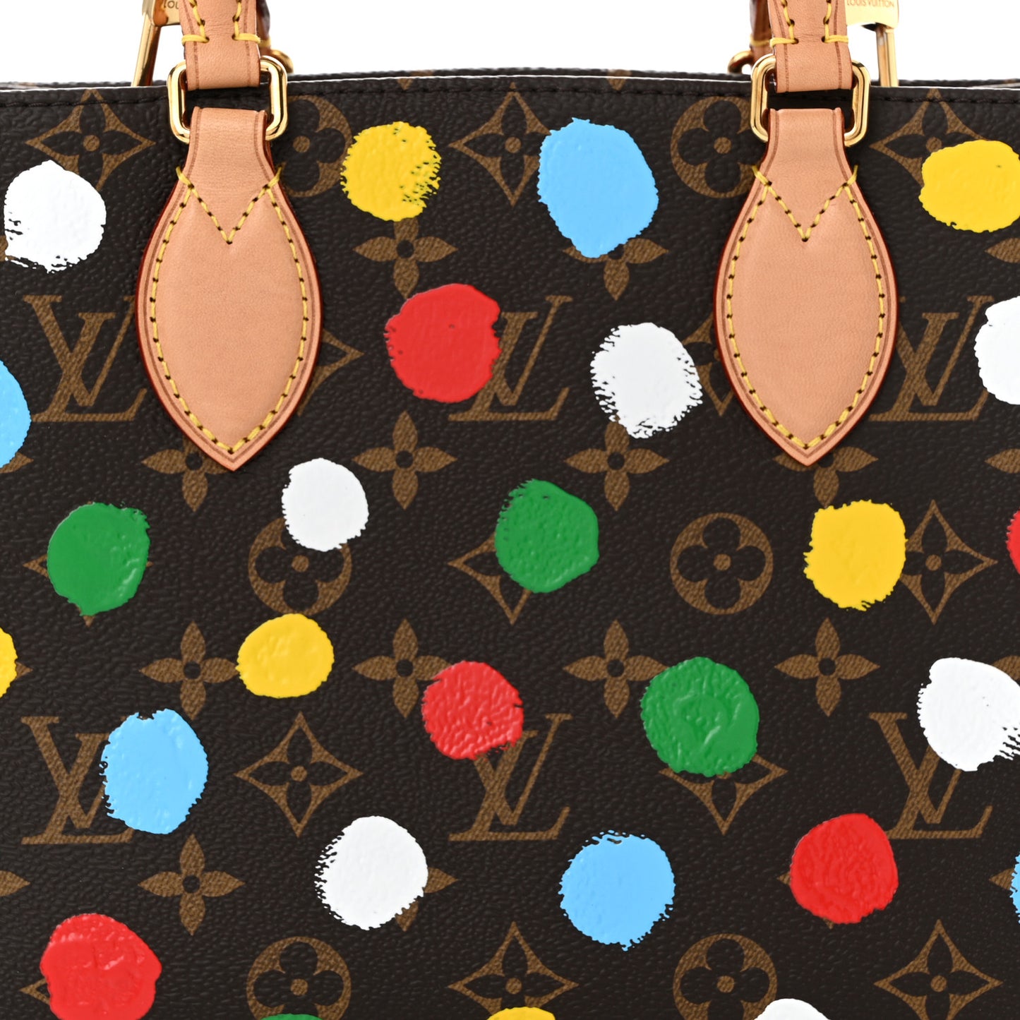 LV X YK Monogram Dots Onthego PM Multicolor
