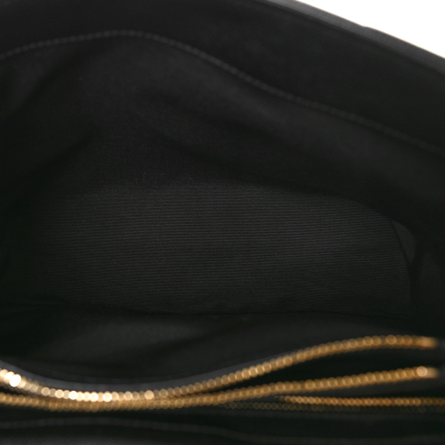 Saint Laurent Grain de Poudre Calfskin Y Quilted Monogram Medium Loulou Chain Satchel Black 6 of 9