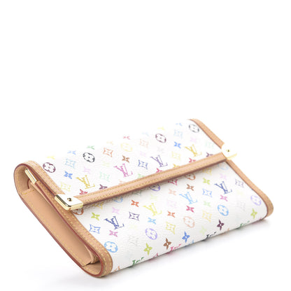 Louis Vuitton Monogram Multicolor Porte Tresor International Wallet White 3 of 5