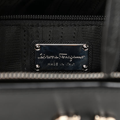 Salvatore Ferragamo Printed Calfskin Briana Tote Black 6 of 9