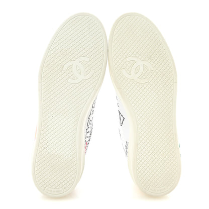 Chanel X PHARRELL WILLIAMS Canvas Womens Sneakers 38 White Multicolor 6 of 11