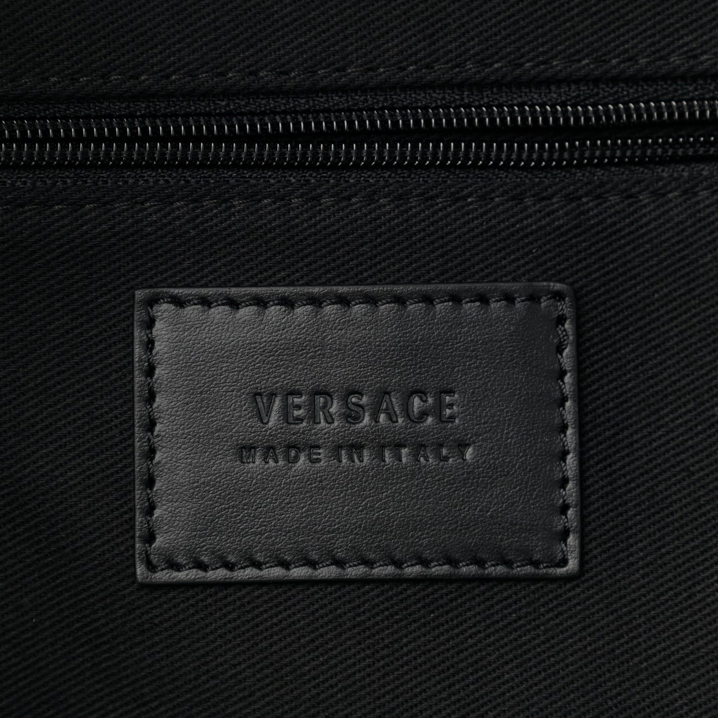 Nylon Print Backpack Black Multicolor