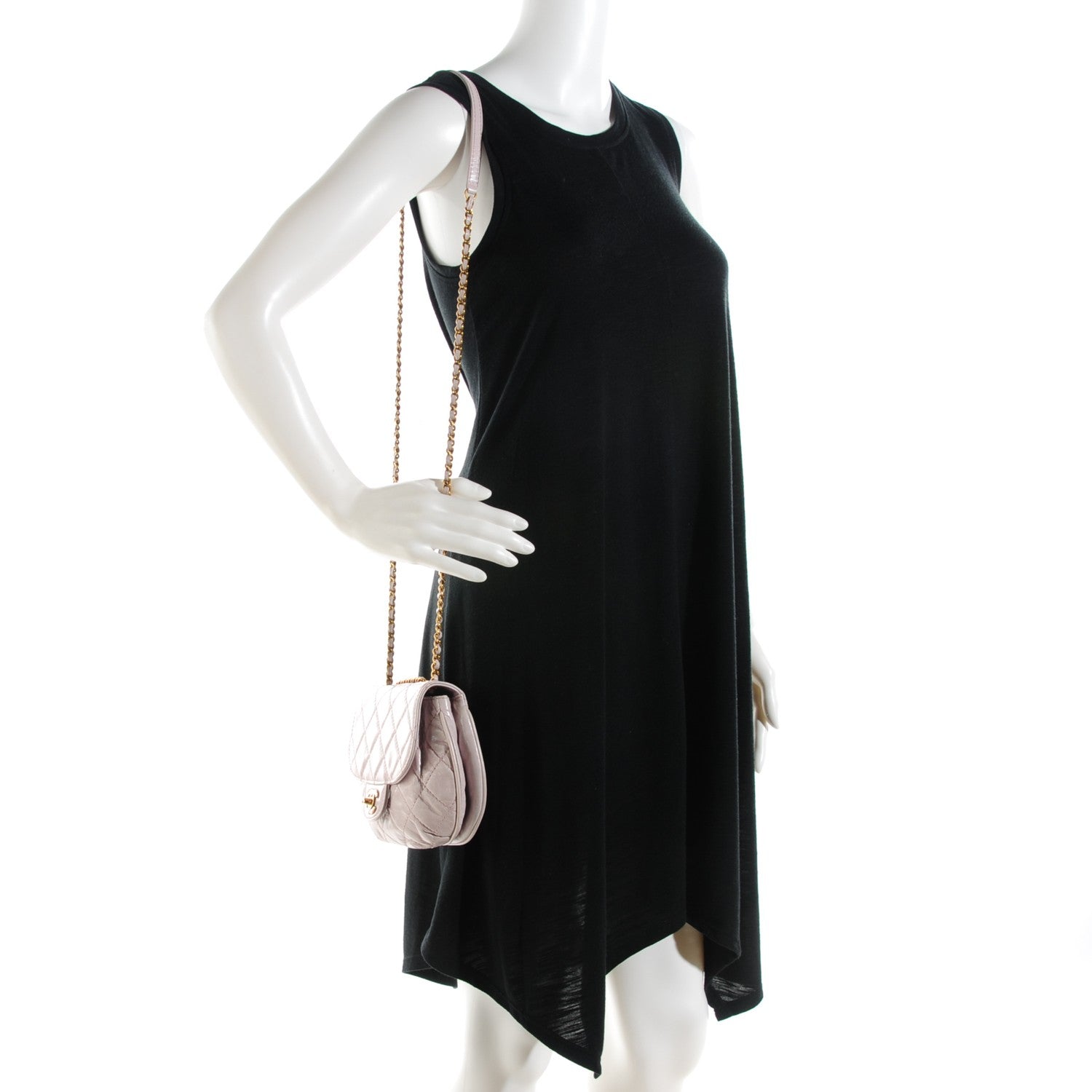 Chanel Aged Calfskin Small Bubble CC Flap Light Pink 2 of 8