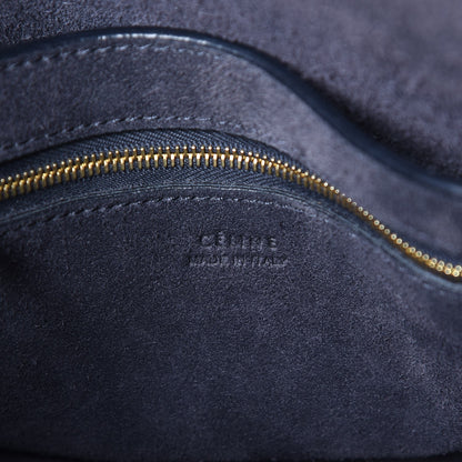 Celine Soft Grained Calfskin Small Sangle Bucket Bag Navy 6 of 11