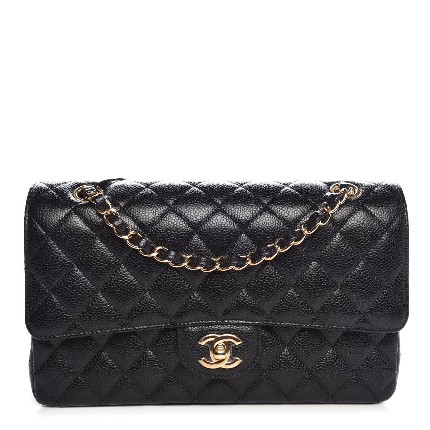 Chanel Caviar Quilted Medium Double Flap Black 1 of 8
