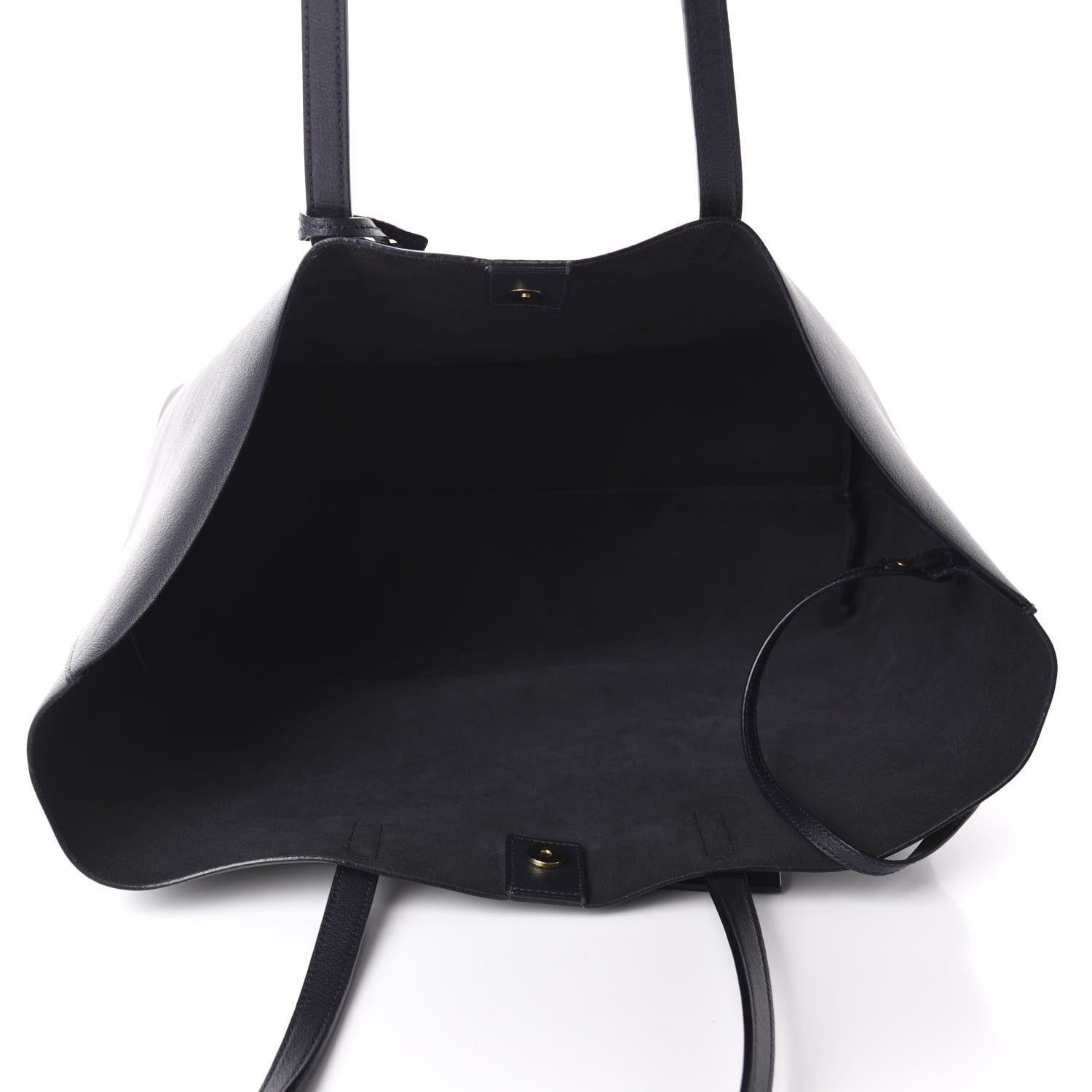 Saint Laurent Calfskin Large Shopping Tote Deep Marine 5 of 20