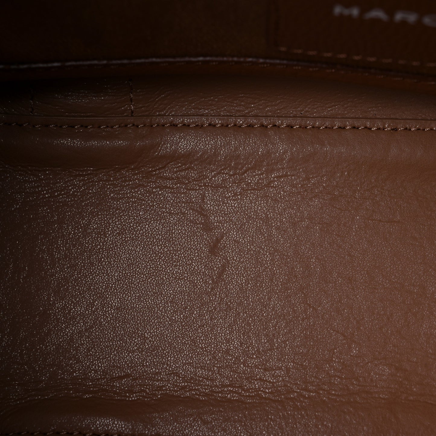 Grained Calfskin Small The Tote Bag Argan Oil