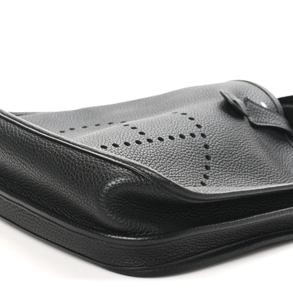 Hermes Taurillon Clemence EVELYNE III PM Black 10 of 10