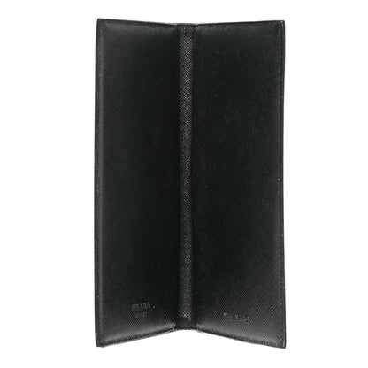 Prada Nylon Saffiano Checkbook Cover Black 5 of 7