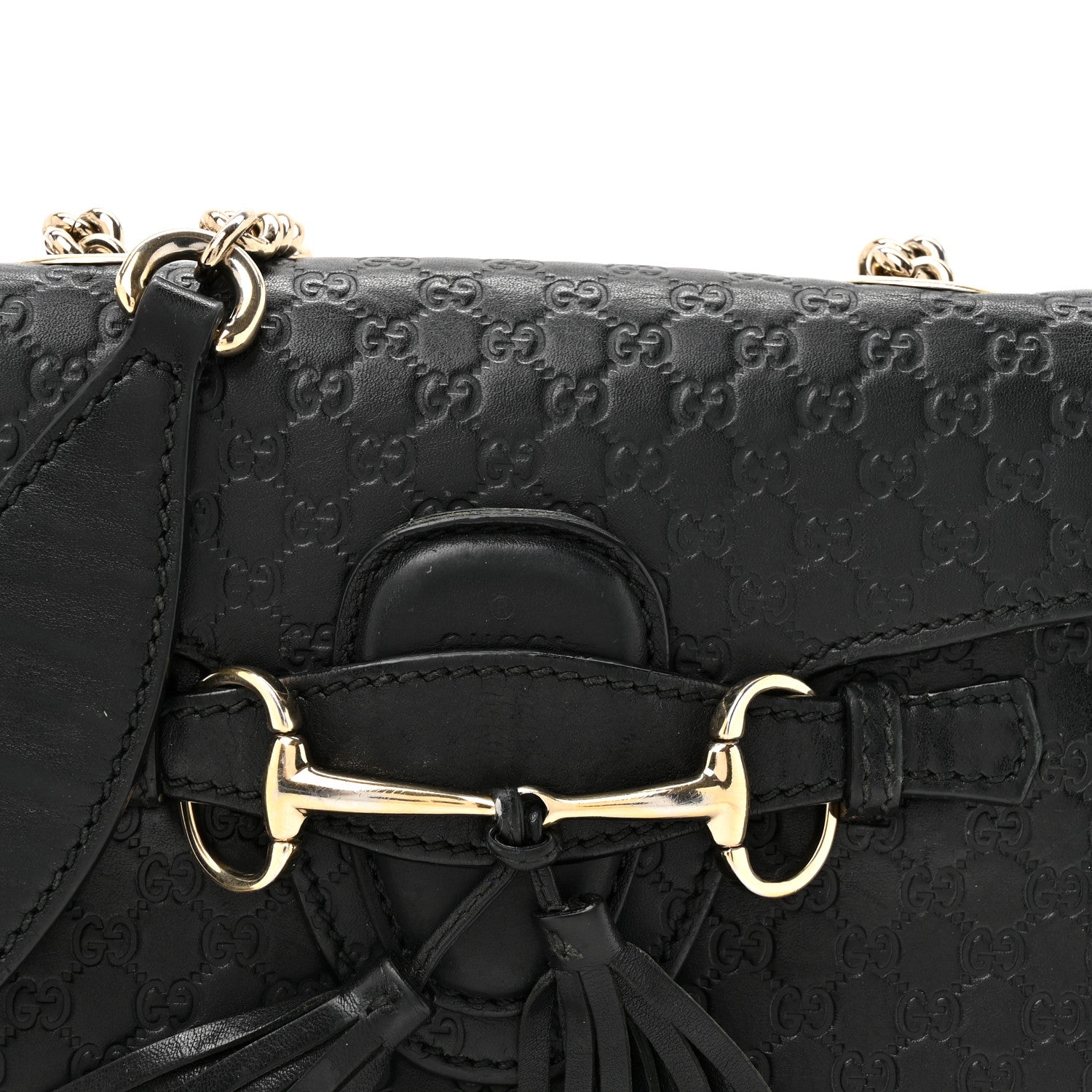Gucci Microguccissima Mini Emily Chain Shoulder Bag Black 8 of 15