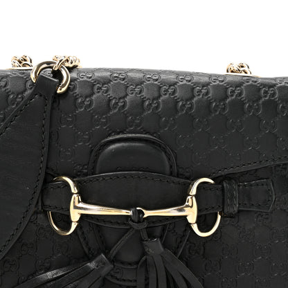 Gucci Microguccissima Mini Emily Chain Shoulder Bag Black 8 of 15