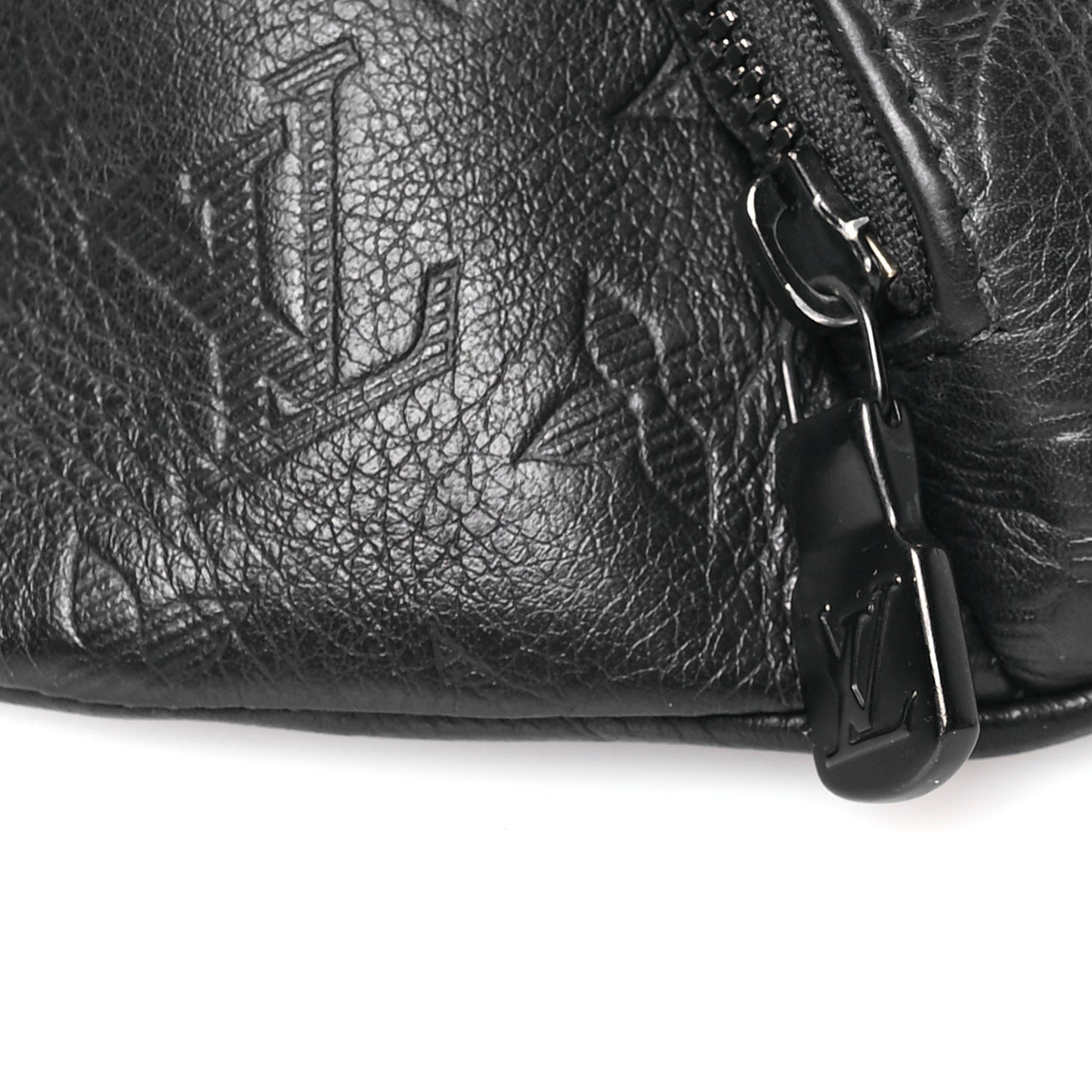 Calfskin Monogram Shadow Rush Bumbag Black