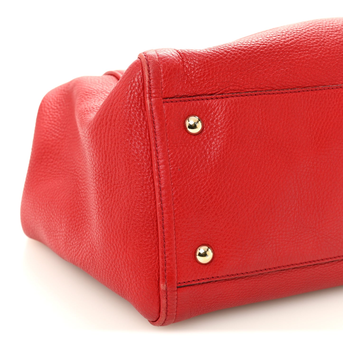 Pebbled Calfskin Medium Soho Shoulder Bag Tabasco Red